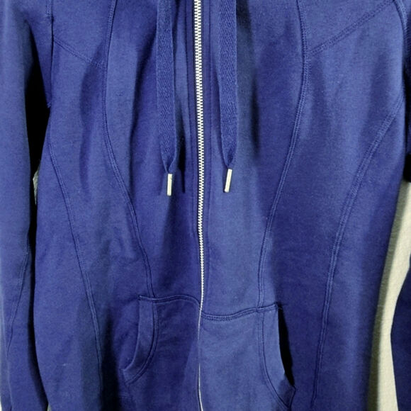 Champion Elite Men’s Zip Hoodie Retro 80s Purple Bold Track Aesthetic Size Small - Picture 4 of 10